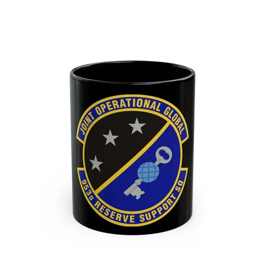 953d Reserve Support Squadron (U.S. Air Force) Black Coffee Mug - Go Mug Yourself