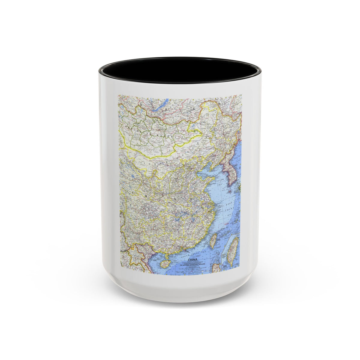 China (1964) (Map) Accent Coffee Mug