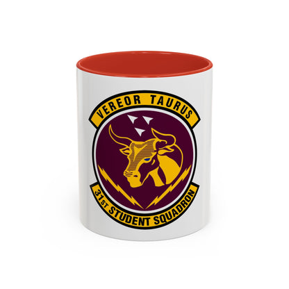 31 Student Sq AETC (U.S. Air Force) Accent Coffee Mug