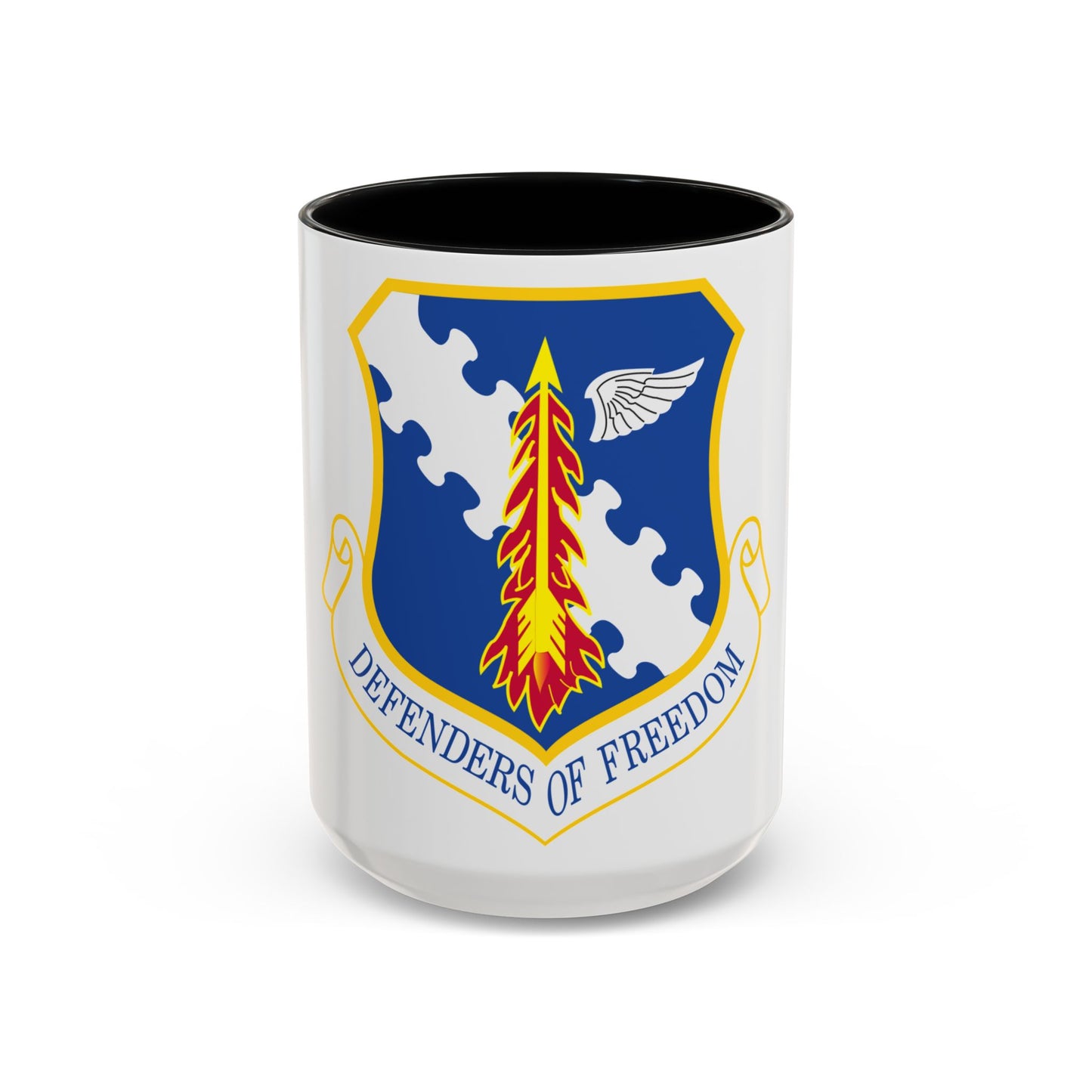 182d Airlift Wing insignia AFD 080128 056 (U.S. Air Force) Accent Coffee Mug