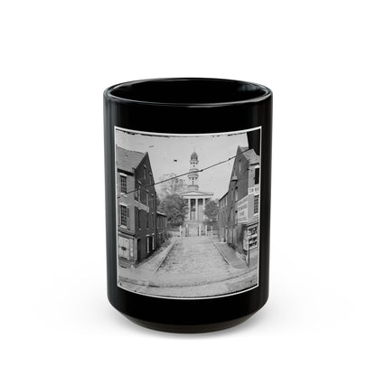 Petersburg, Va. Courthouse (U.S. Civil War) Black Coffee Mug