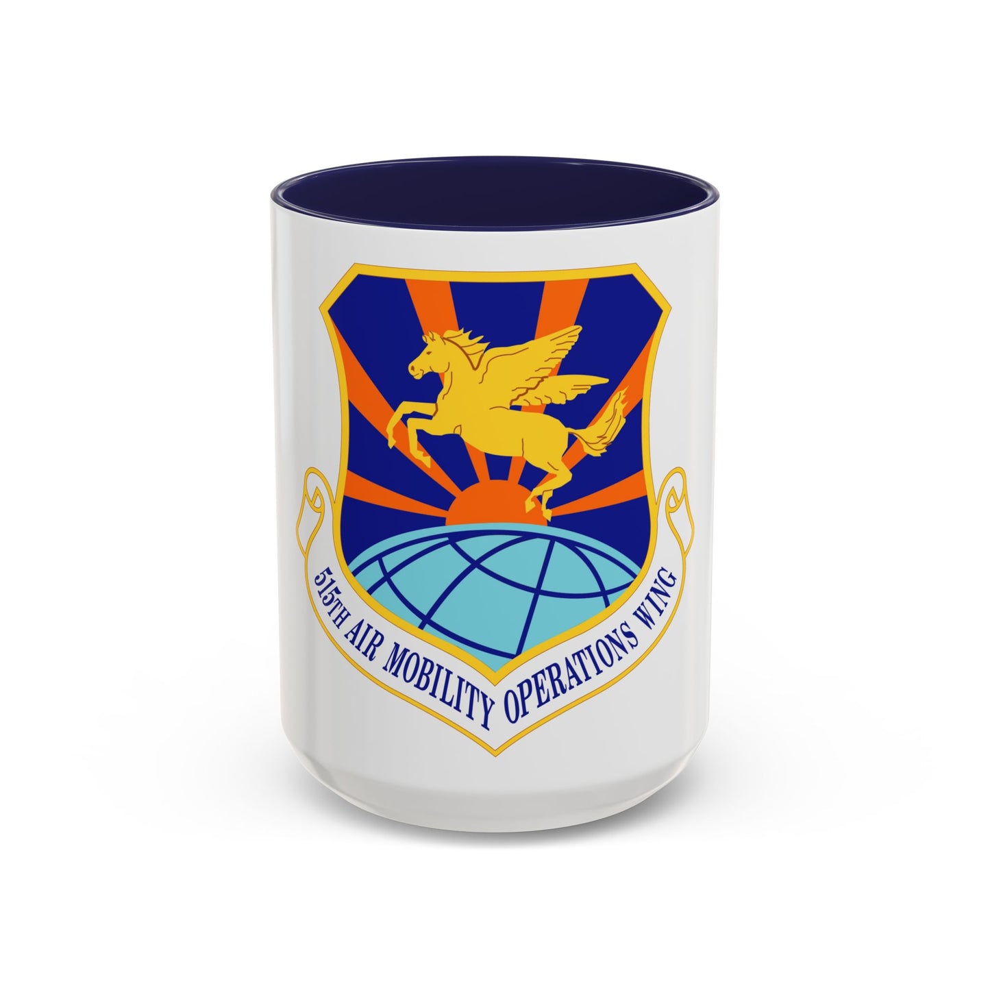 515 Air Mobility Operations Wing AMC (U.S. Air Force) Accent Coffee Mug