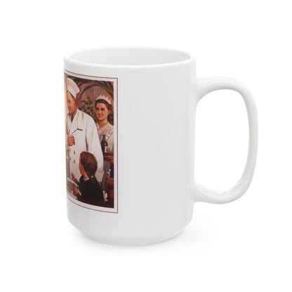 Soviet Era Poster 590 - White Coffee Mug-Go Mug Yourself