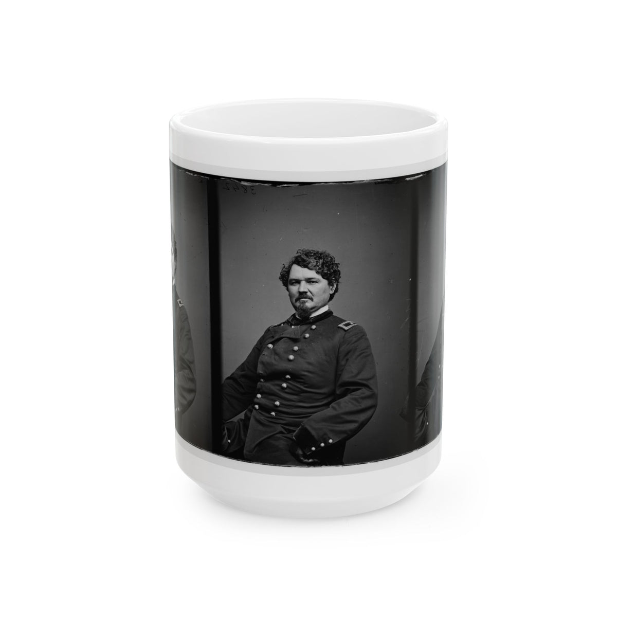Portrait Of Brig. Gen. Samuel D. Sturgis, Officer Of The Federal Army (U.S. Civil War) White Coffee Mug