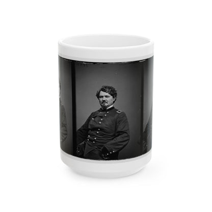 Portrait Of Brig. Gen. Samuel D. Sturgis, Officer Of The Federal Army (U.S. Civil War) White Coffee Mug