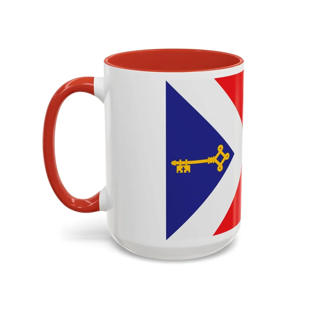 Flag of Gori Georgia - Accent Coffee Mug-Go Mug Yourself