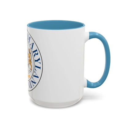 Seal of Rockville Maryland - Accent Coffee Mug-Go Mug Yourself