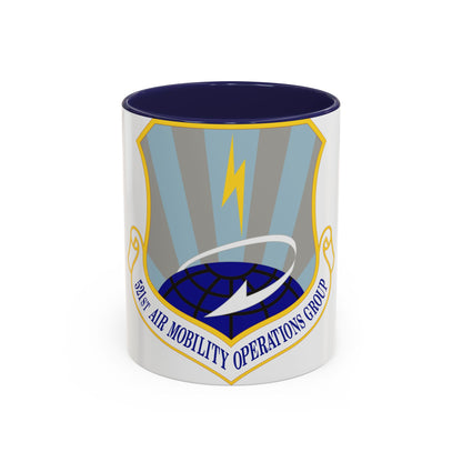 521st Air Mobility Operations Group (U.S. Air Force) Accent Coffee Mug