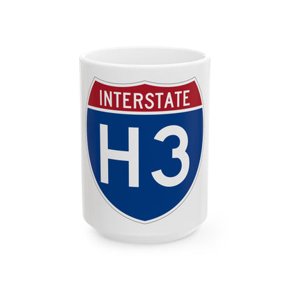 Interstate H3 (U.S. Highways) White Coffee Mug