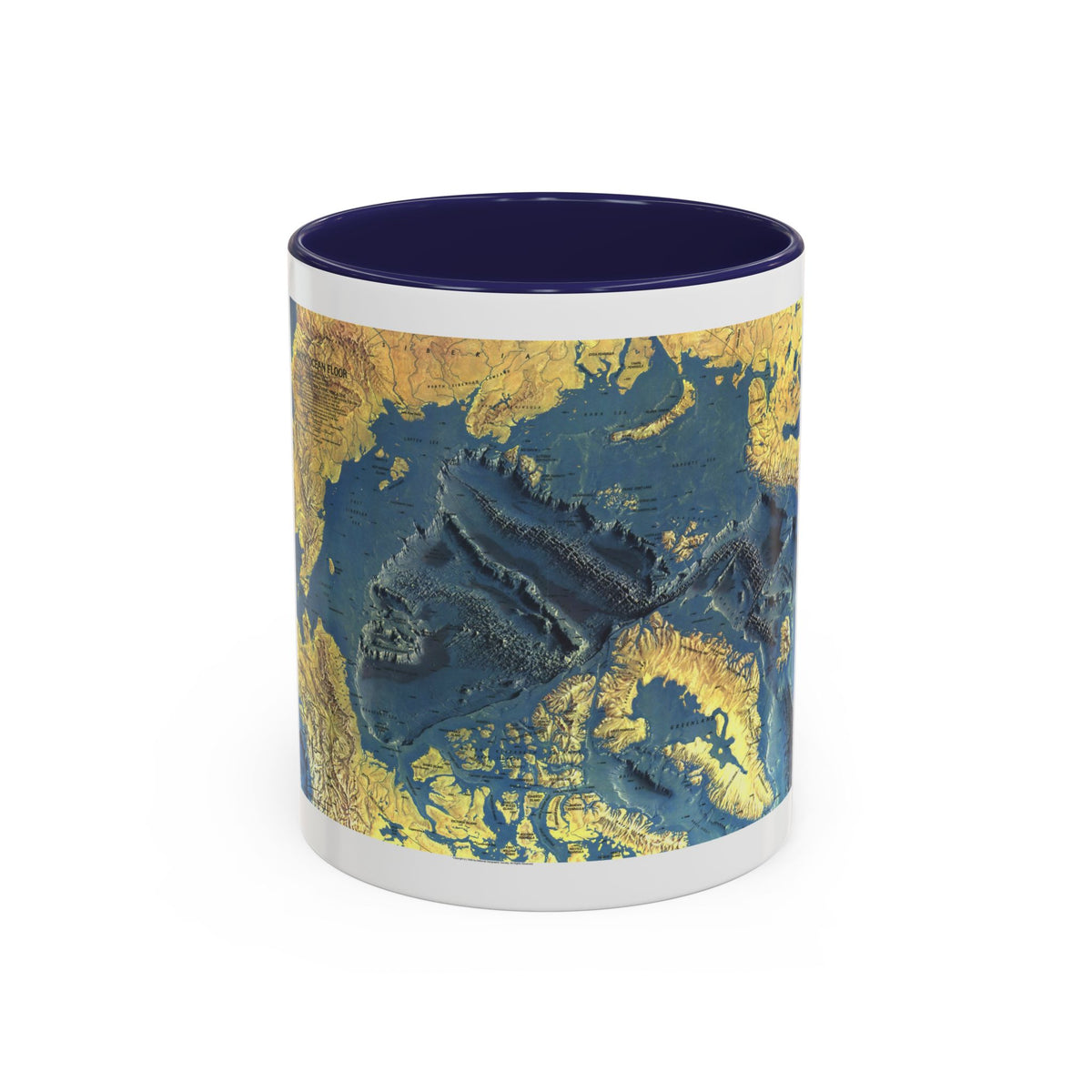 Arctic Ocean Floor (1971) (Map) Accent Coffee Mug