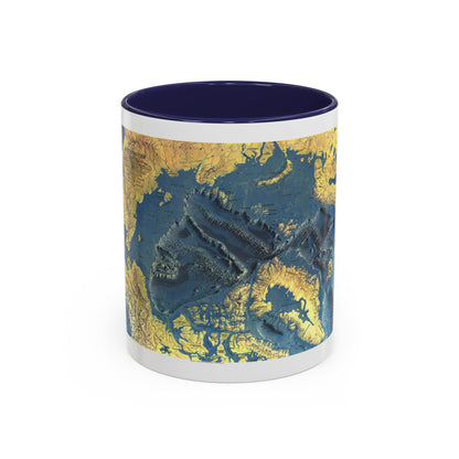 Arctic Ocean Floor (1971) (Map) Accent Coffee Mug