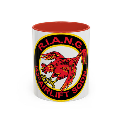 R.I.A.N.G. 143rd Airlift Sq (U.S. Air Force) Accent Coffee Mug