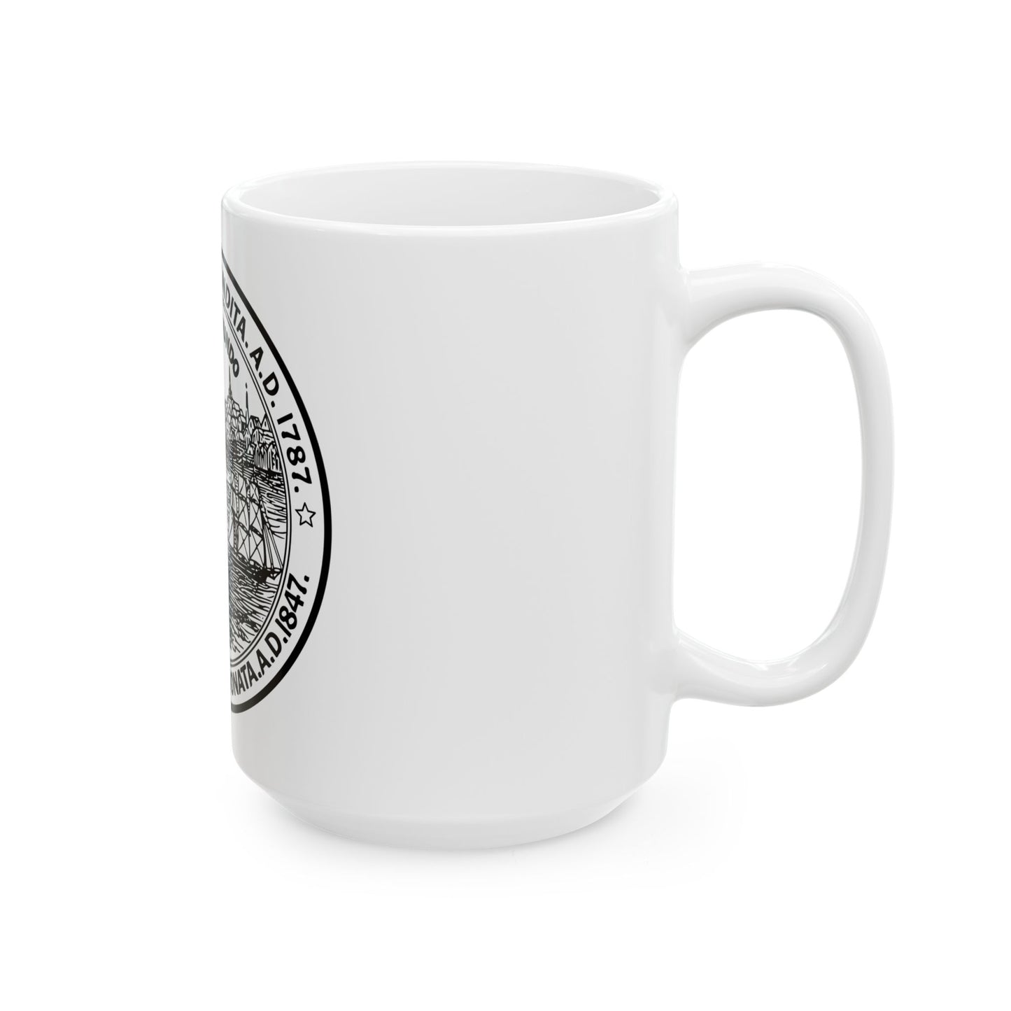 Seal of New Bedford Massachusetts - White Coffee Mug