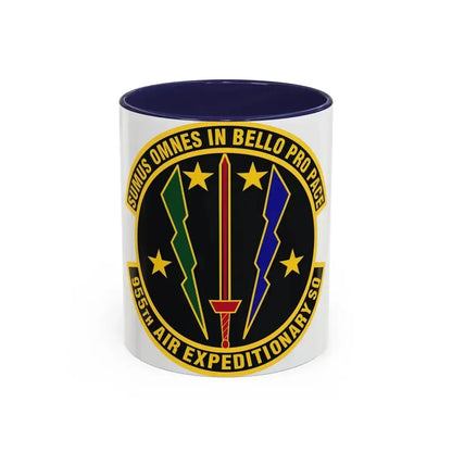 955th Air Expeditionary Squadron (U.S. Air Force) Accent Coffee Mug 11oz Navy - Go Mug Yourself