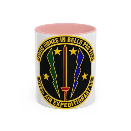 955th Air Expeditionary Squadron (U.S. Air Force) Accent Coffee Mug 11oz Pink - Go Mug Yourself