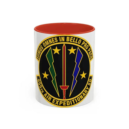 955th Air Expeditionary Squadron (U.S. Air Force) Accent Coffee Mug 11oz Red - Go Mug Yourself