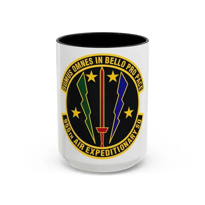 955th Air Expeditionary Squadron (U.S. Air Force) Accent Coffee Mug 15oz Black - Go Mug Yourself