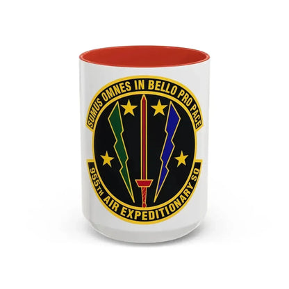 955th Air Expeditionary Squadron (U.S. Air Force) Accent Coffee Mug 15oz Red - Go Mug Yourself