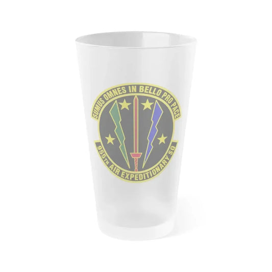 955th Air Expeditionary Squadron (U.S. Air Force) Frosted Pint Glass 16oz Default Title - Go Mug Yourself