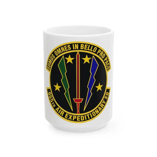 955th Air Expeditionary Squadron (U.S. Air Force) White Coffee Mug 15oz - Go Mug Yourself