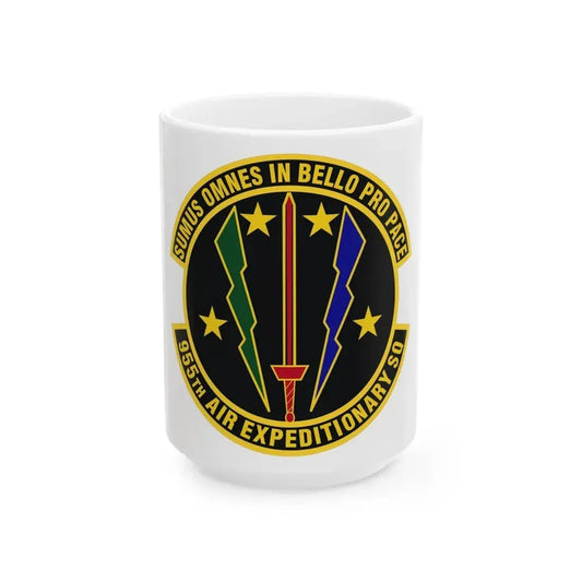 955th Air Expeditionary Squadron (U.S. Air Force) White Coffee Mug 15oz - Go Mug Yourself