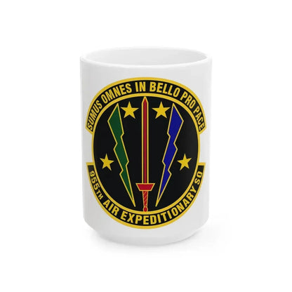 955th Air Expeditionary Squadron (U.S. Air Force) White Coffee Mug - Go Mug Yourself