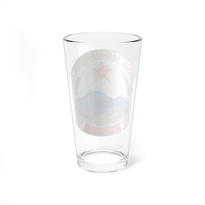 Emblem of the Armenian SSR (Armenia) (Coat of Arms) Pint Glass 16oz