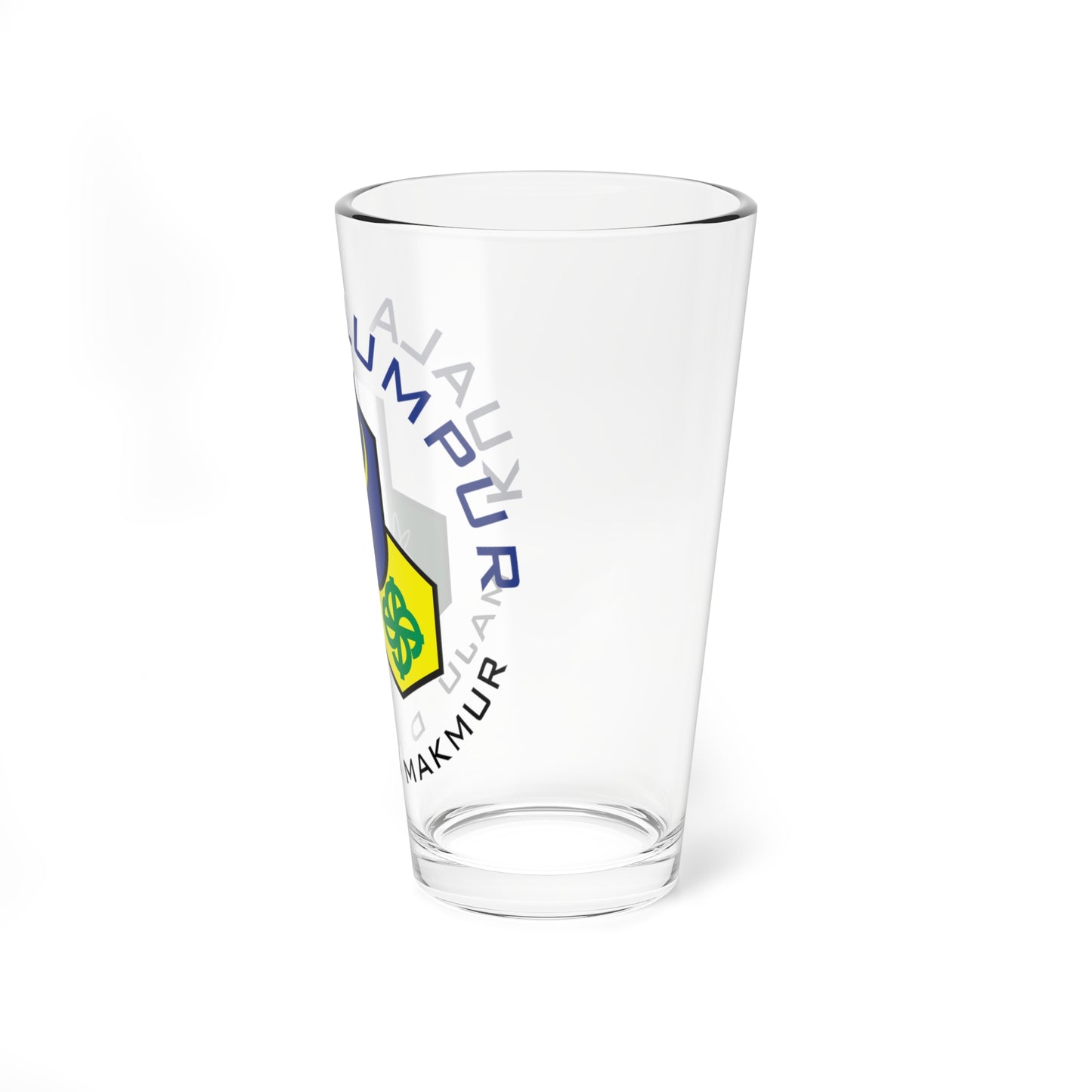 Seal of Kuala Lumpur 1972-1992 (Malaysia) (Coat of Arms) Pint Glass 16oz