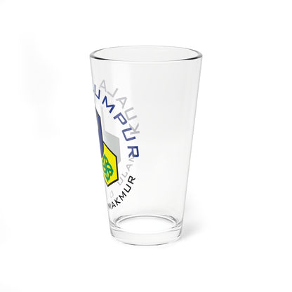 Seal of Kuala Lumpur 1972-1992 (Malaysia) (Coat of Arms) Pint Glass 16oz