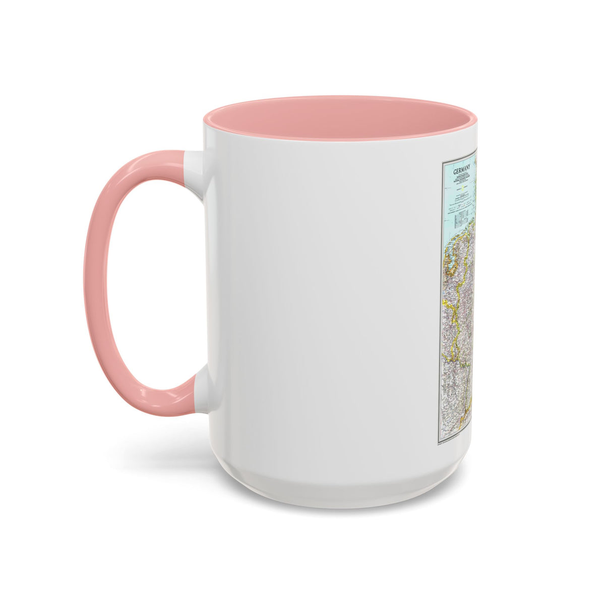 Germany (1991) (Map) Accent Coffee Mug