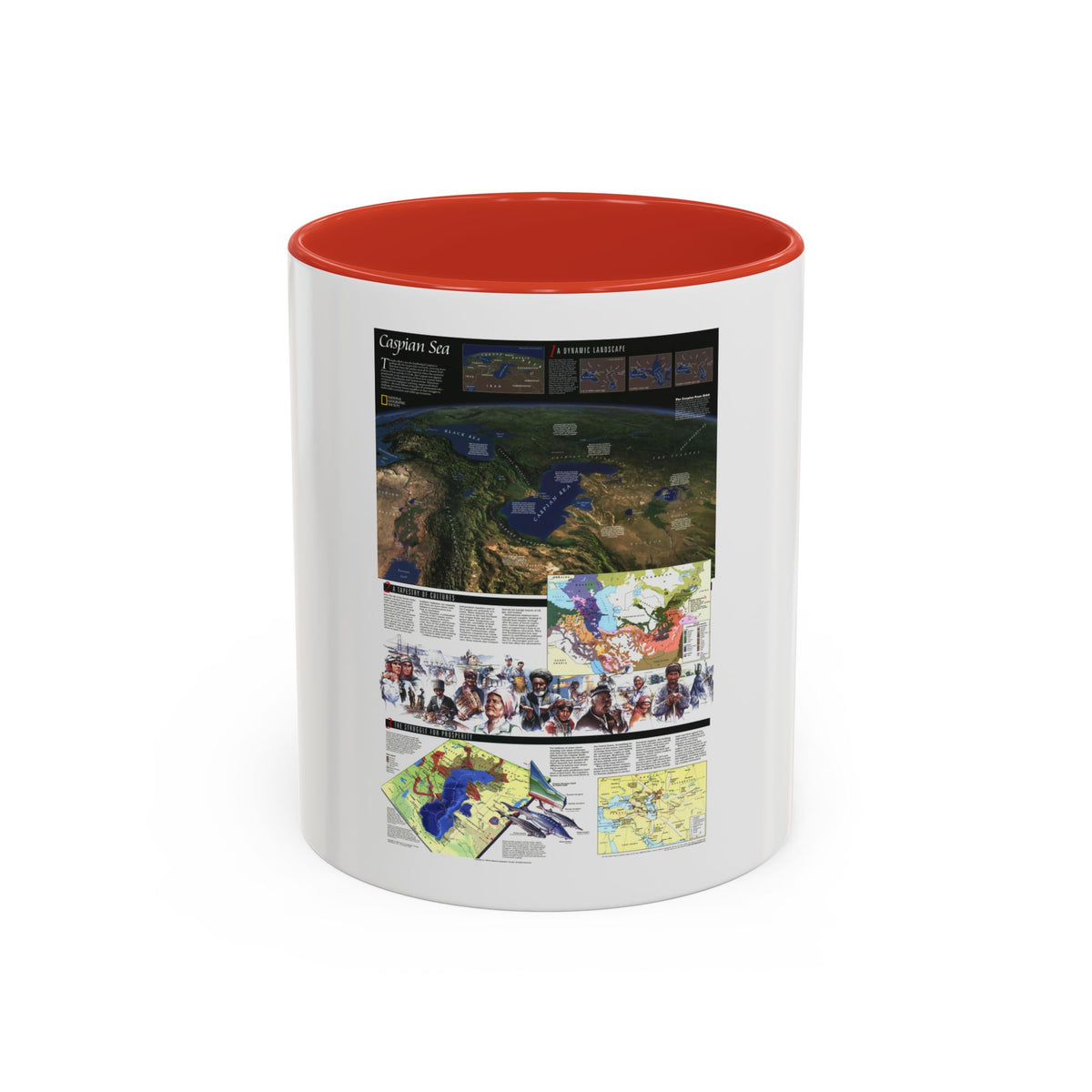 Caspian Sea (1999) (Map) Accent Coffee Mug