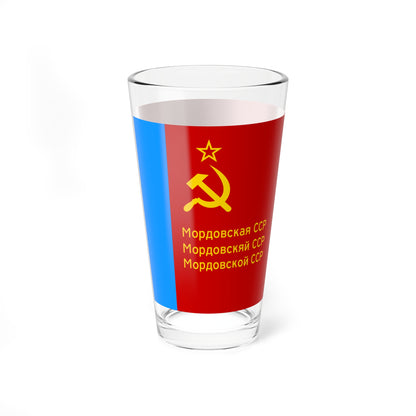 Flag of Mordovian SSR (Russia) Pint Glass 16oz