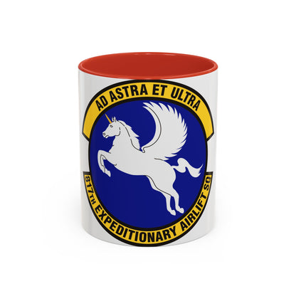 817th Expeditionary Airlift Squadron (U.S. Air Force) Accent Coffee Mug