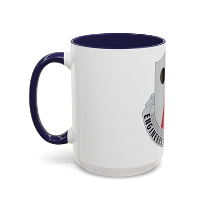 980 Engineer Battalion (U.S. Army) Accent Coffee Mug