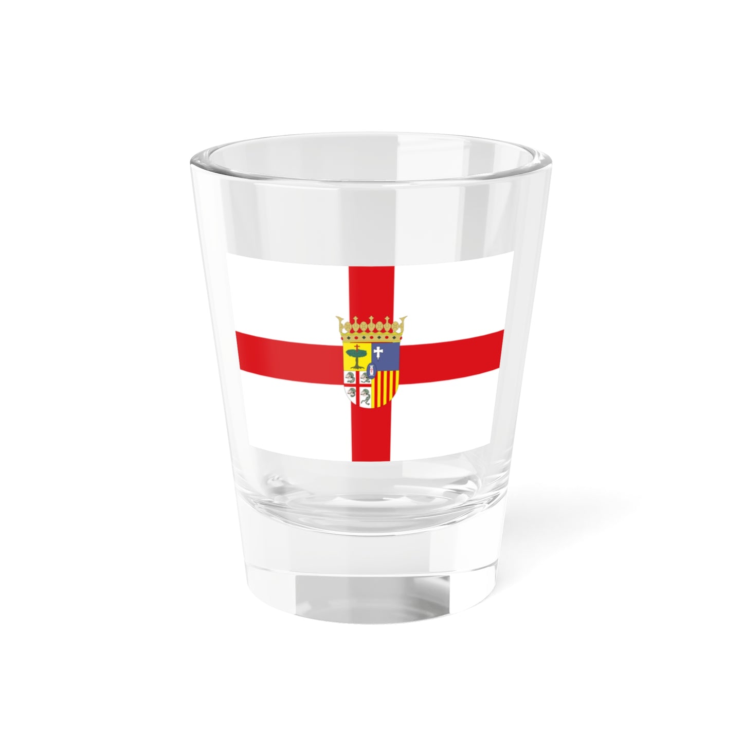 Flag of Zaragoza Spain - Shot Glass 1.5oz