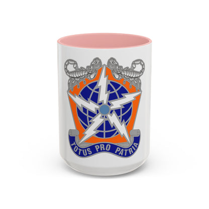 505 Signal Brigade 3 (U.S. Army) Accent Coffee Mug