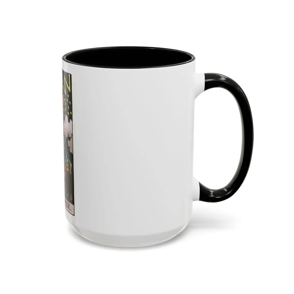 The Tower (Tarot Card) Accent Coffee Mug-Go Mug Yourself