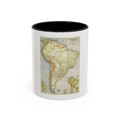 South America (1937) (Map) Accent Coffee Mug
