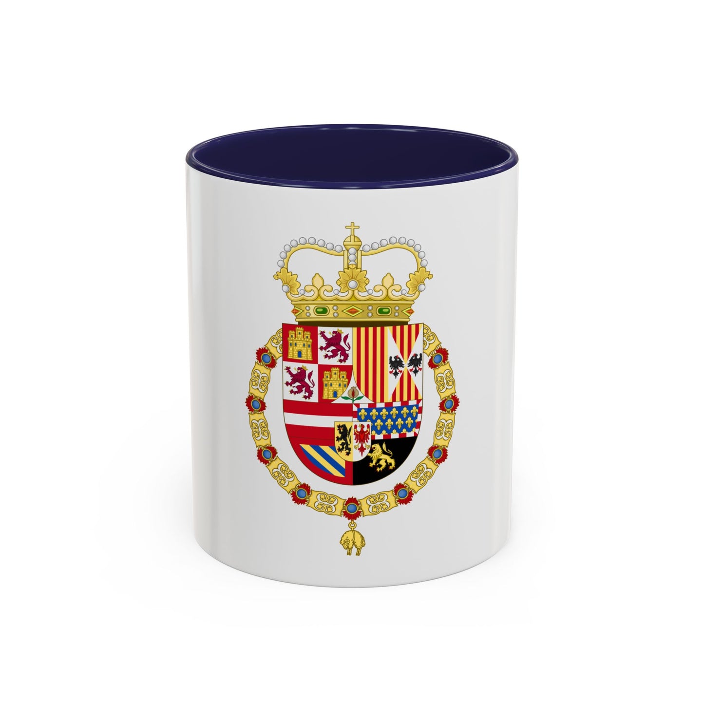Coat of Arms of Charles II of Spain (1668-1700) - Accent Coffee Mug