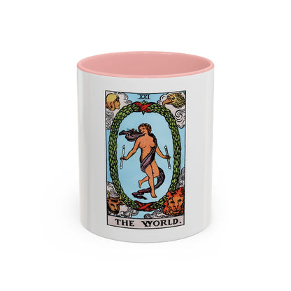 The World (Tarot Card) Accent Coffee Mug