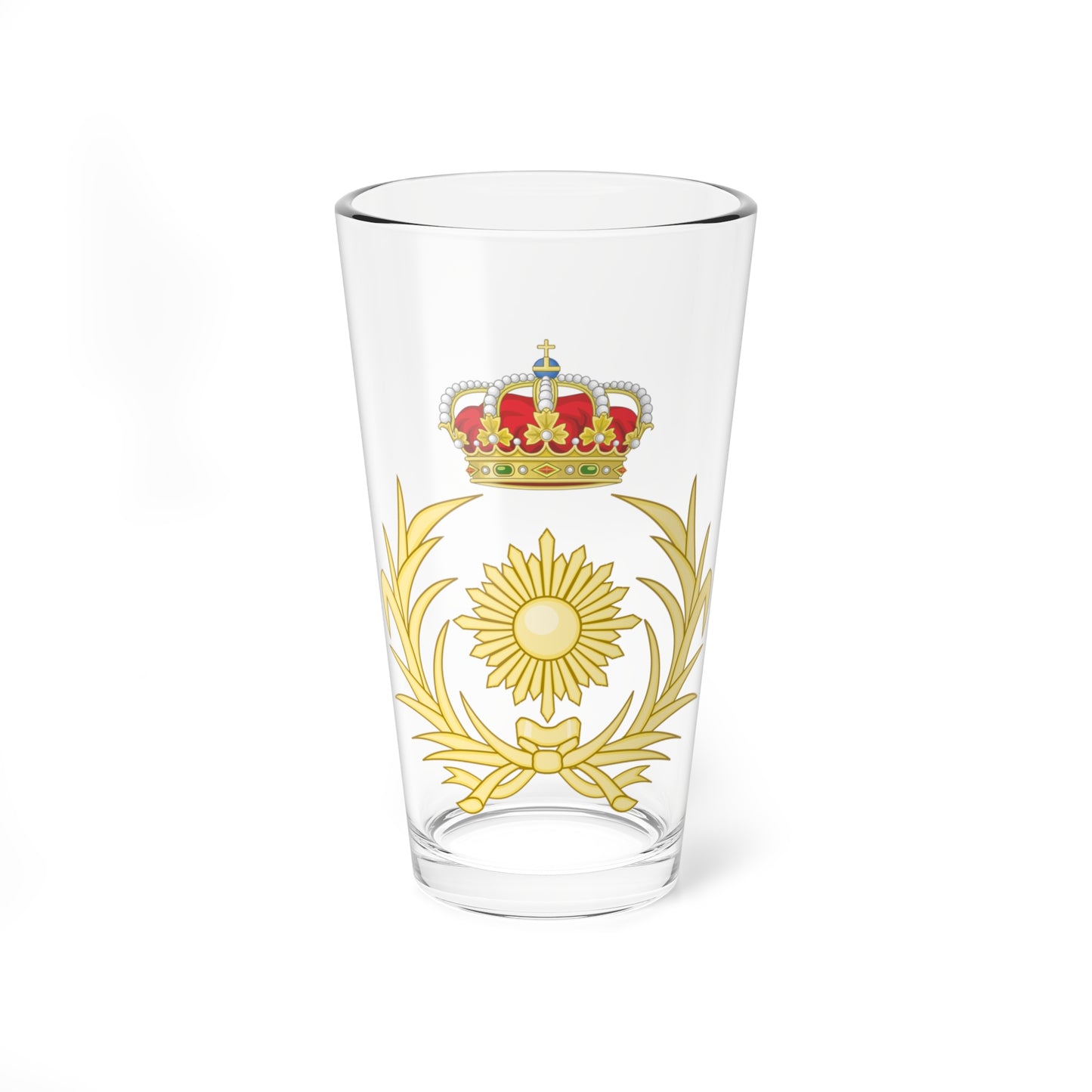 Emblem of the Logistics Forces of the Spanish Army (Spain) (Coat of Arms) Pint Glass 16oz