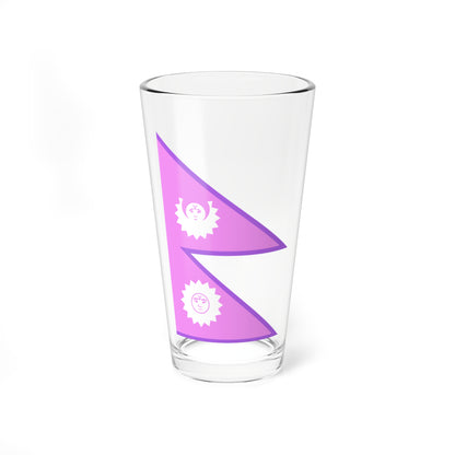 Bisexual Pride Flag of Nepal 1930-1962 (Nepal) Pint Glass 16oz