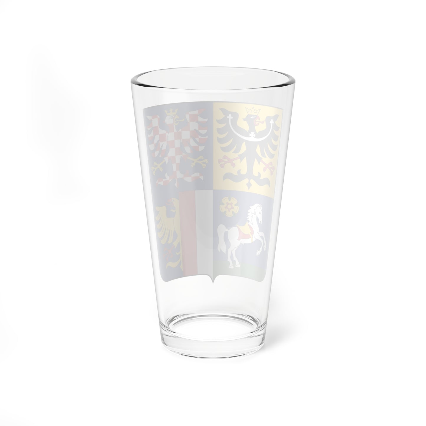 CZE Kraj Morawsko-Śląski COA (Czech Republic) (Coat of Arms) Pint Glass 16oz
