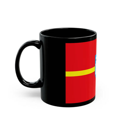 Flag of Zhytomyr Oblast Ukraine - Black Coffee Mug-Go Mug Yourself