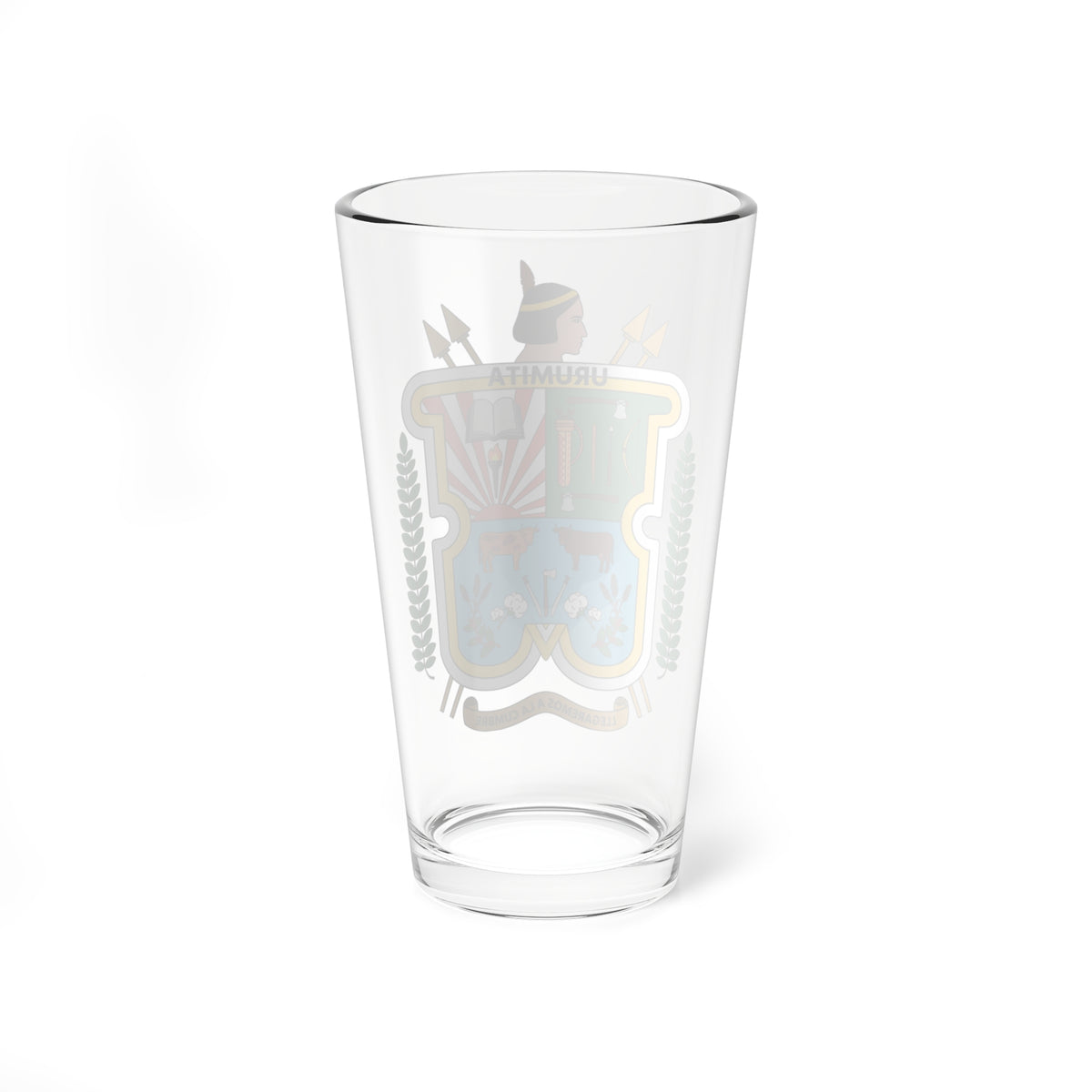 Escudo Municipal de Urumita - La Guajira (Colombia) (Coat of Arms) Pint Glass 16oz