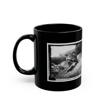 Gettysburg, Pa. Alfred R. Waud, Artist Of Harper's Weekly, Sketching On Battlefield (U.S. Civil War) Black Coffee Mug