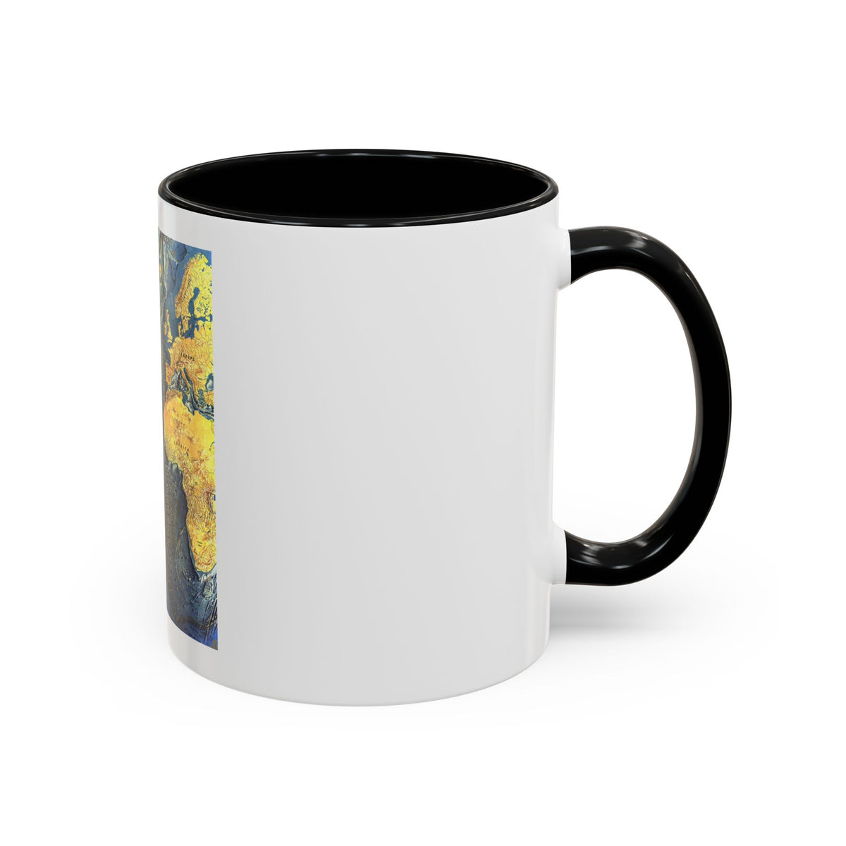 Atlantic Ocean Floor (1968) (Map) Accent Coffee Mug