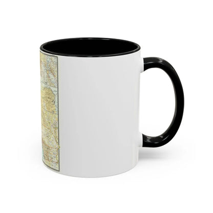 USA - California (1954) (Map) Accent Coffee Mug-Go Mug Yourself