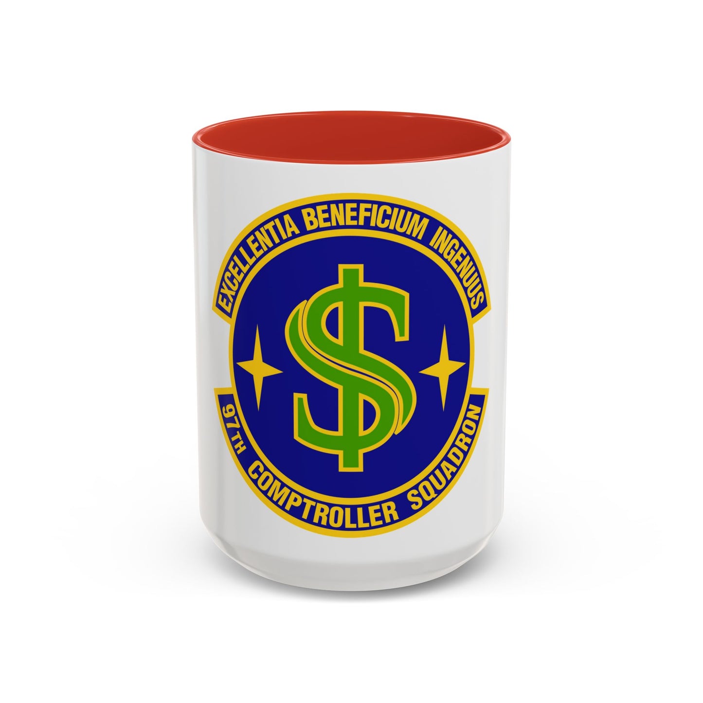 97th Comptroller Squadron (U.S. Air Force) Accent Coffee Mug