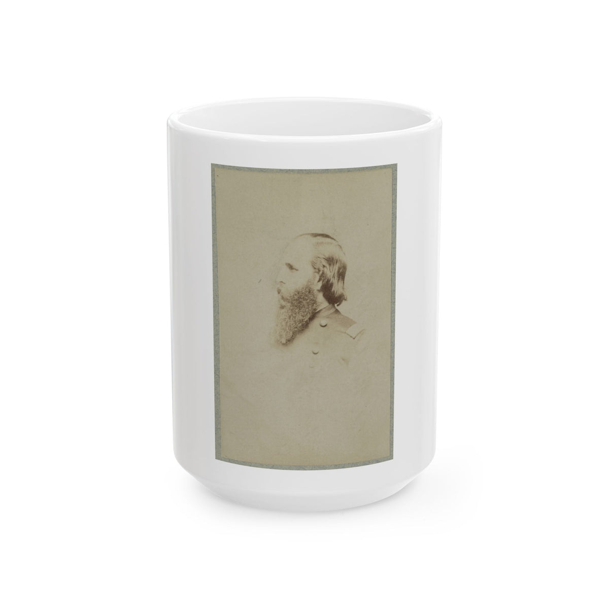 Unidentified General, Bust Portrait, Facing Left (U.S. Civil War) White Coffee Mug